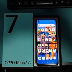 ワイモバイル オッポ OPPO Reno7 A ブルー系 スマホ...