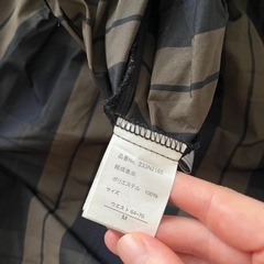 チェック柄ロングスカートの画像