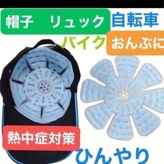 ヘッドクールキーパー　バイク　自転車　帽子　リュック　熱中症対策