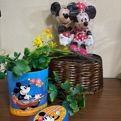 ミッキーマウス＆ミニーマウス　バスケット　　
