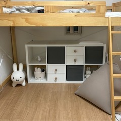 京都市　頑丈ロフトベッド　ミドルサイズの画像