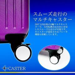 ☆35L☆ スーツケース 機内持込み可 8輪 ブレーキ付 黒 他カラー有