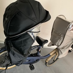 チャイルドシート、カバーセット(自転車を購入したい場合はメッセージをください)パナソニックの画像