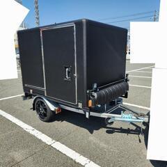 軽トレーラー　箱付　牽引免許不要　車検R9年4月まで　キャンプ等に