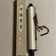 中国画 掛け軸 巻物 シルク画 孔雀 富貴如意の画像