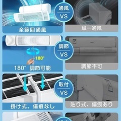 【新品】エアコン風よけカバー 直撃風防止 風よけ 壁掛式 エアコンルーバー 角度自由調整の画像
