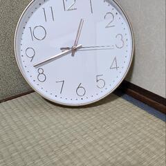 直径30cm 壁掛け時計 ピンクゴールドの画像