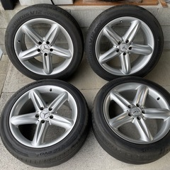 ベンツ純正18インチ ホイールセット 8.5J 9.5J ET3...