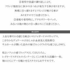 レディース トップス メロウトップス①の画像