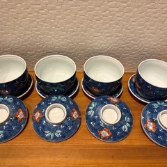 有田焼 華秀 湯呑み 茶碗蒸し4個セットの画像