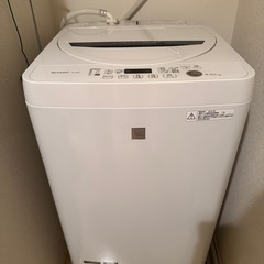 (お話中)  シャープ　2016年製　 
洗濯機　 ES-G4E...