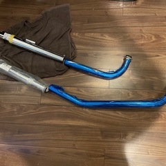 ハーレー　マフラー　アップスイープ