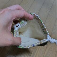 【ハンドメイド】小花柄巾着の画像