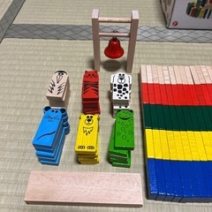 積み木　ドミノ　HABA  アニマルドミノレース　の画像