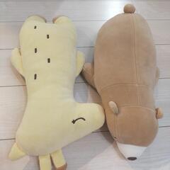 ぬいぐるみ　きりんさん　くまさん