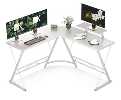 新品パソコンデスク　白　勉強机