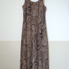 90s sleeveless pleated dressの画像