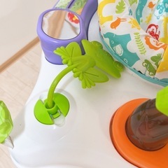 フィッシャープライス ジャンパルー アニマルアクティビティ, バスタブと音楽玩具の画像