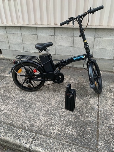 BONITAX 折りたたみ電動自転車 黒　バッテリー　2個