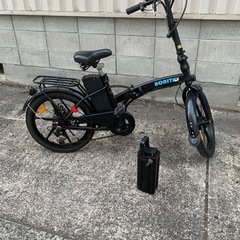 BONITAX 折りたたみ電動自転車 黒　バッテリー　2個