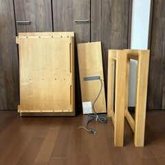 【高級】天然木 【美品】大塚家具購入　学習机＋椅子セット　おまけ付の画像