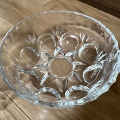 ガラス器 小物入れ 蓋付き 昭和レトロの画像