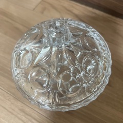 ガラス器 小物入れ 蓋付き 昭和レトロの画像