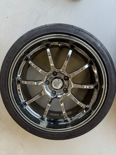 ADVAN RS-D ブライクローム 18インチ 8J＋45 PDC114.5 5穴 4本