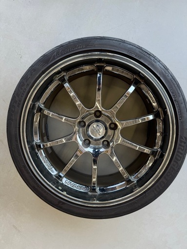 ADVAN RS-D ブライクローム 18インチ 8J＋45 PDC114.5 5穴 4本