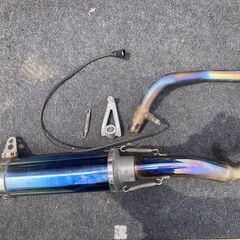 Dトラッカー１２５用チタンフルエキマフラー