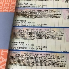 【決まりました】6月8日(日) 阪神 vs オリックス レフト外野席・大人2枚＆子ども2枚 の画像
