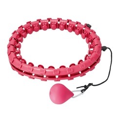 ダイエット　新品未使用　エクササイズ　3in1フラフープ ピンクの画像