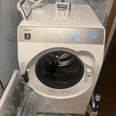 未使用に近い　シャープ　ES-K10B-WL ドラム式洗濯乾燥機の画像