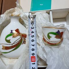 桂由美・とっくりとおちょこ、酒器・華むすび未使用、外国人へのお土...