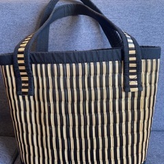 アジア雑貨　カンボジア製イグサのかごバックの画像