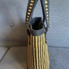 アジア雑貨　カンボジア製イグサのかごバックの画像