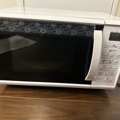 【ジャンク品】ホワイト オーブンレンジ ターンテーブル式