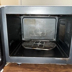 【ジャンク品】ホワイト オーブンレンジ ターンテーブル式の画像