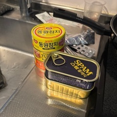 韓国スパムと韓国マグロ缶