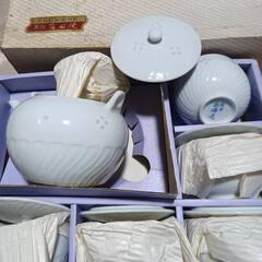 有田焼・西峰窯、急須湯呑みセット未使用の画像