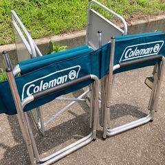Coleman コールマン キャプテンチェア グリーン 折りたたみ アウトドアの画像
