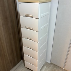 【美品】フィッツプラス F3507 7段チェスト メープル 幅3...