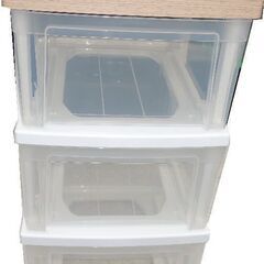 ■３段チェスト ★収納 ★引き出し ★ウッドトップチェスト ■プ...