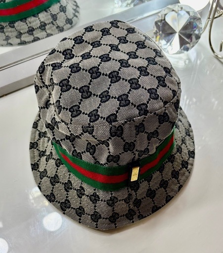 GUCCI キャンバス　GG ハット