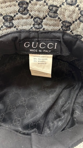 GUCCI キャンバス　GG ハット