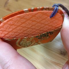 小物入れ　オレンジの画像