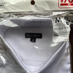 Mサイズ　未使用長袖ワイシャツ　白色の画像