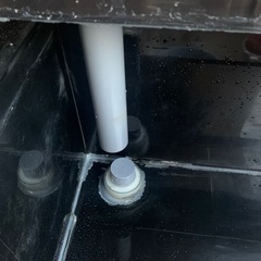 中古水槽セット（スプレー塗装の90×45×45）の画像