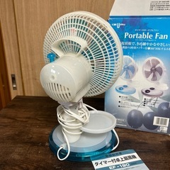 ミニ扇風機 IZUMI タイマー付卓上扇風機 EF-190 の画像
