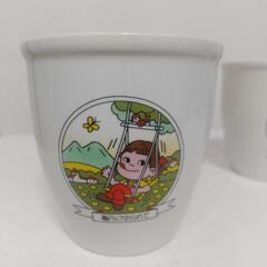 レトロ ペコちゃんプリンマグカップ 2個の画像